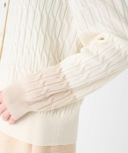 LANVIN COLLECTION / ランバン コレクション ニット・セーター | カシミヤ ケーブル編みニットカーディガン | 詳細5