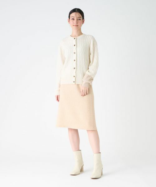 LANVIN COLLECTION / ランバン コレクション ニット・セーター | カシミヤ ケーブル編みニットカーディガン | 詳細6