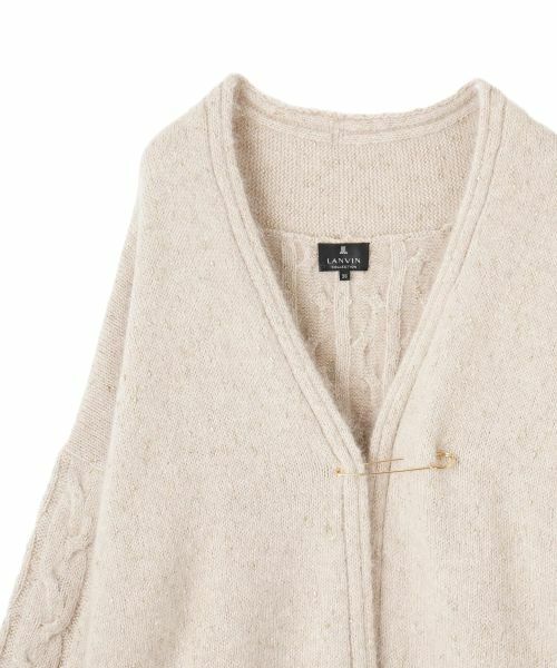 LANVIN COLLECTION / ランバン コレクション ニット・セーター | ケーブルニットカーディガン | 詳細15