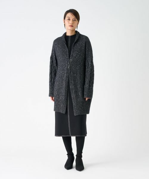 LANVIN COLLECTION / ランバン コレクション ニット・セーター | ケーブルニットカーディガン | 詳細7