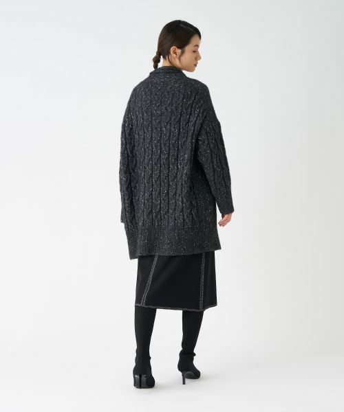 LANVIN COLLECTION / ランバン コレクション ニット・セーター | ケーブルニットカーディガン | 詳細9