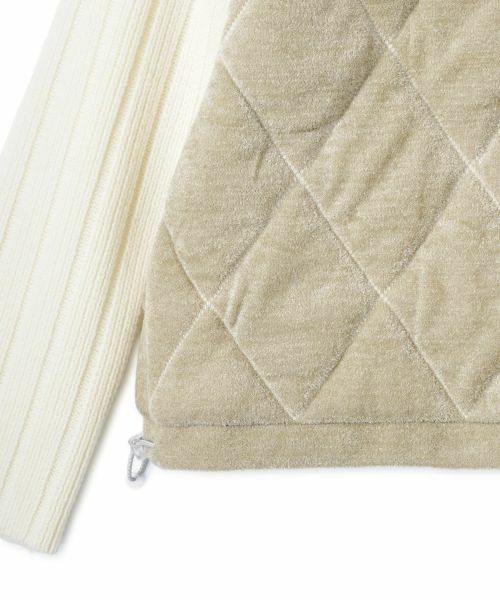 LANVIN COLLECTION / ランバン コレクション ニット・セーター | キルティングブルゾン | 詳細6