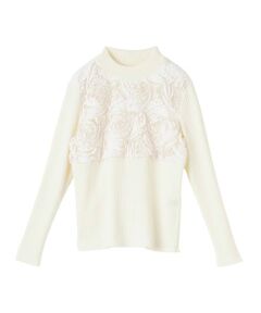 LANVIN COLLECTION / ランバン コレクション ニット・セーター | メリノウール チュールドッキングニット