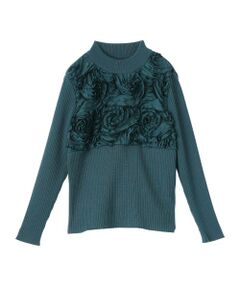 LANVIN COLLECTION / ランバン コレクション ニット・セーター | メリノウール チュールドッキングニット