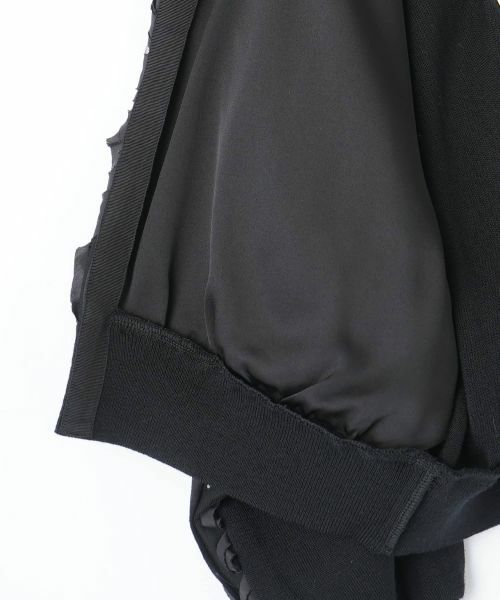 LANVIN COLLECTION / ランバン コレクション ニット・セーター | メリノウール チュールドッキングカーディガン | 詳細3