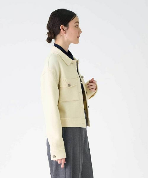 LANVIN COLLECTION / ランバン コレクション テーラードジャケット | 7ゲージ・天竺ニットジャケット | 詳細4