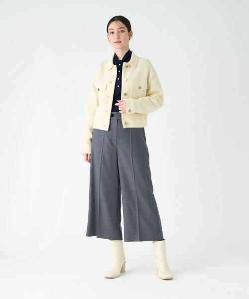 LANVIN COLLECTION / ランバン コレクション テーラードジャケット | 7ゲージ・天竺ニットジャケット | 詳細5