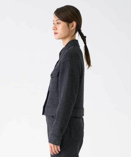 LANVIN COLLECTION / ランバン コレクション テーラードジャケット | 7ゲージ・天竺ニットジャケット | 詳細7