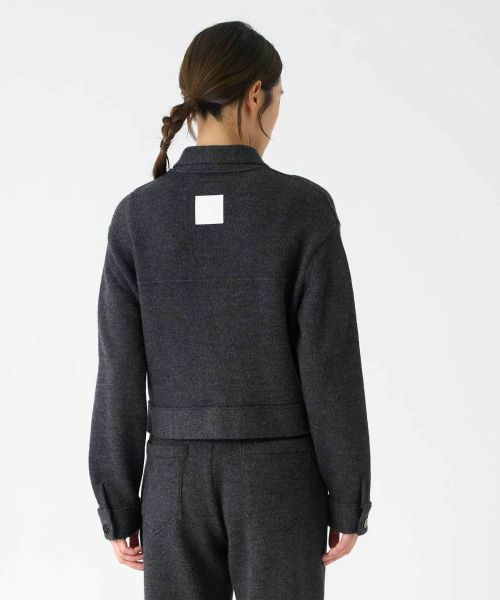 LANVIN COLLECTION / ランバン コレクション テーラードジャケット | 7ゲージ・天竺ニットジャケット | 詳細8