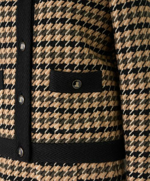 LANVIN COLLECTION / ランバン コレクション テーラードジャケット | 千鳥柄ニットジャケット | 詳細10
