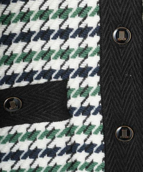 LANVIN COLLECTION / ランバン コレクション テーラードジャケット | 千鳥柄ニットジャケット | 詳細14