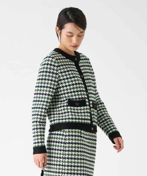LANVIN COLLECTION / ランバン コレクション テーラードジャケット | 千鳥柄ニットジャケット | 詳細4