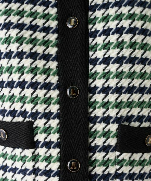 LANVIN COLLECTION / ランバン コレクション テーラードジャケット | 千鳥柄ニットジャケット | 詳細5
