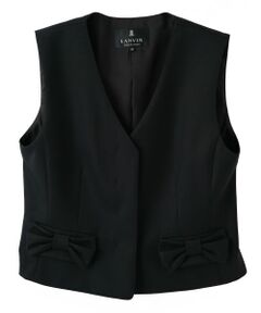 LANVIN COLLECTION / ランバン コレクション テーラードジャケット | ウールリボンベスト