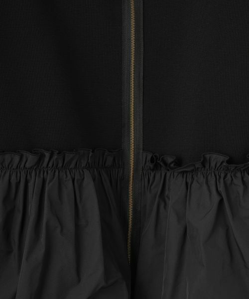 LANVIN COLLECTION / ランバン コレクション テーラードジャケット | ペプラムタフタニットジャケット | 詳細17