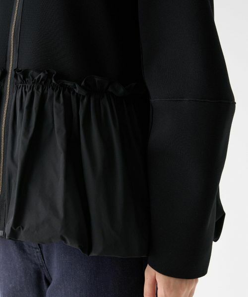 LANVIN COLLECTION / ランバン コレクション テーラードジャケット | ペプラムタフタニットジャケット | 詳細7