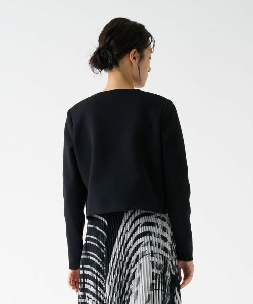 LANVIN COLLECTION / ランバン コレクション テーラードジャケット | フロントラッフルニットジャケット | 詳細10