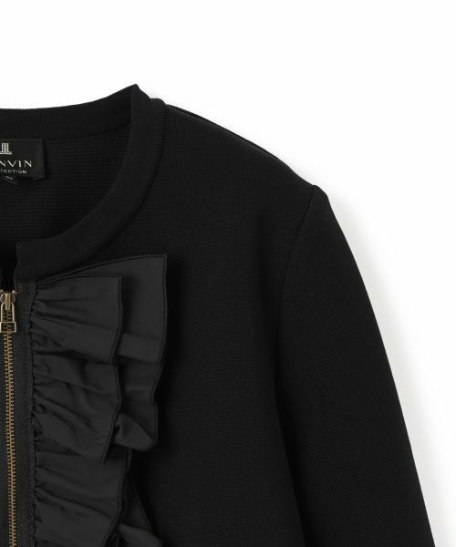 LANVIN COLLECTION / ランバン コレクション テーラードジャケット | フロントラッフルニットジャケット | 詳細16
