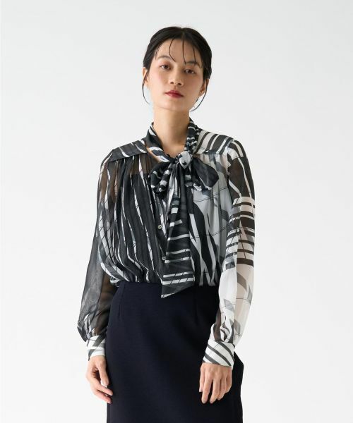 LANVIN COLLECTION / ランバン コレクション シャツ・ブラウス | シフォンブラウス | 詳細1