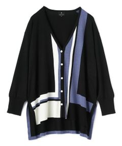 LANVIN COLLECTION / ランバン コレクション ニット・セーター | インターシャ天竺カーディガン