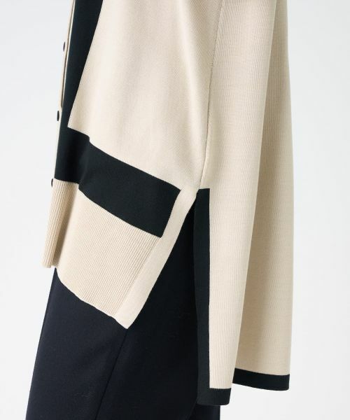 LANVIN COLLECTION / ランバン コレクション ニット・セーター | インターシャ天竺カーディガン | 詳細11