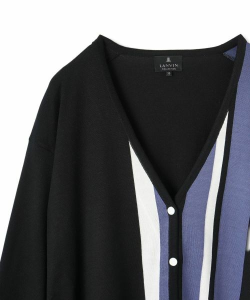 LANVIN COLLECTION / ランバン コレクション ニット・セーター | インターシャ天竺カーディガン | 詳細14