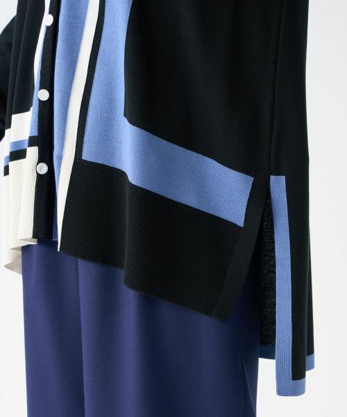 LANVIN COLLECTION / ランバン コレクション ニット・セーター | インターシャ天竺カーディガン | 詳細5