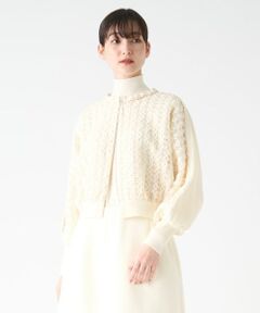 LANVIN COLLECTION / ランバン コレクション ニット・セーター | ウール刺繍カーディガン