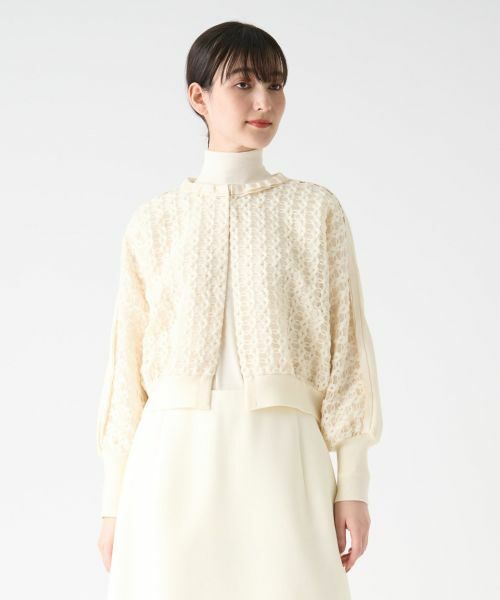 LANVIN COLLECTION / ランバン コレクション ニット・セーター | ウール刺繍カーディガン | 詳細11