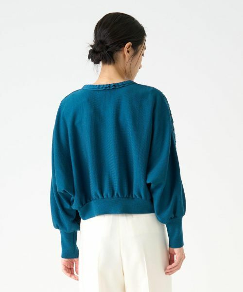 LANVIN COLLECTION / ランバン コレクション ニット・セーター | ウール刺繍カーディガン | 詳細3