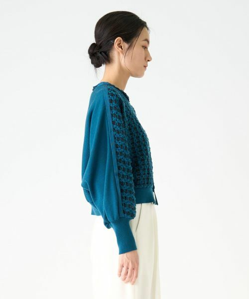 LANVIN COLLECTION / ランバン コレクション ニット・セーター | ウール刺繍カーディガン | 詳細4