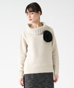 LANVIN COLLECTION / ランバン コレクション ニット・セーター | ローズモチーフニット