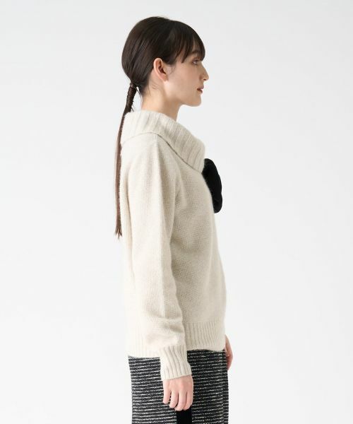 LANVIN COLLECTION / ランバン コレクション ニット・セーター | ローズモチーフニット | 詳細3