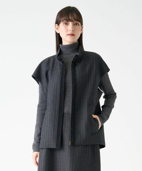 LANVIN COLLECTION / ランバン コレクション テーラードジャケット | ウールサキソニージャケット | 詳細12