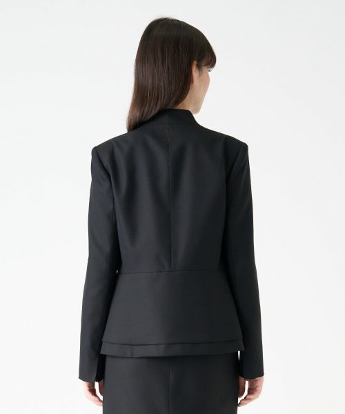 LANVIN COLLECTION / ランバン コレクション テーラードジャケット | シルクウールフロントリボンジャケット | 詳細10