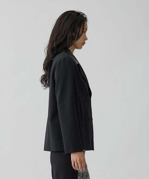 LANVIN COLLECTION / ランバン コレクション テーラードジャケット | ポンチ素材ジャケット | 詳細4