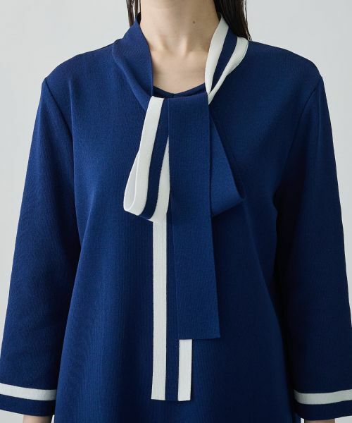 LANVIN COLLECTION / ランバン コレクション ドレス | ボウタイニットワンピース | 詳細10