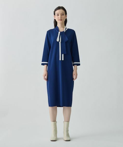 LANVIN COLLECTION / ランバン コレクション ドレス | ボウタイニットワンピース | 詳細7