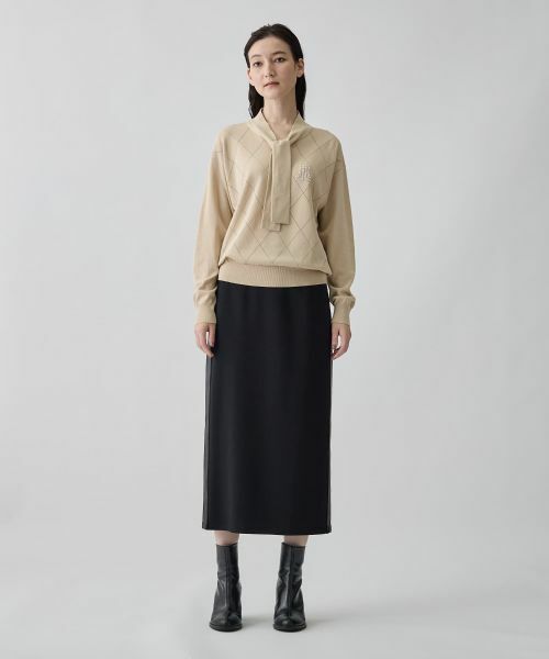 LANVIN COLLECTION / ランバン コレクション ロング・マキシ丈スカート | ポンチ素材スカート | 詳細7