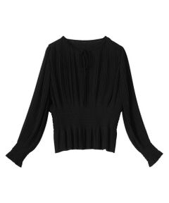 LANVIN COLLECTION / ランバン コレクション シャツ・ブラウス | シャーリングプリーツブラウス