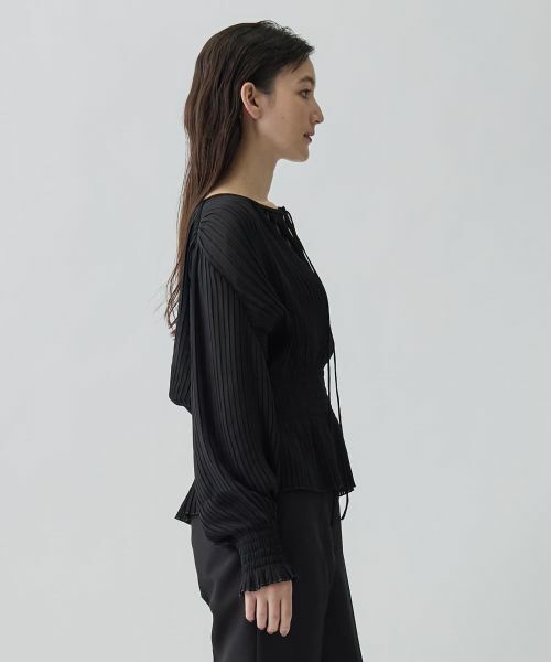 LANVIN COLLECTION / ランバン コレクション シャツ・ブラウス | シャーリングプリーツブラウス | 詳細11