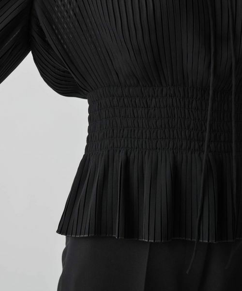LANVIN COLLECTION / ランバン コレクション シャツ・ブラウス | シャーリングプリーツブラウス | 詳細13