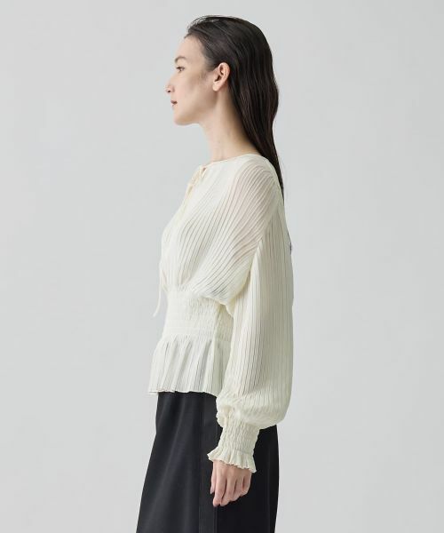 LANVIN COLLECTION / ランバン コレクション シャツ・ブラウス | シャーリングプリーツブラウス | 詳細2