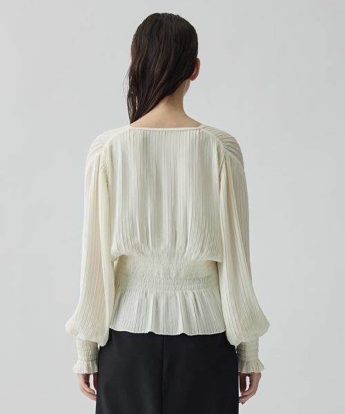 LANVIN COLLECTION / ランバン コレクション シャツ・ブラウス | シャーリングプリーツブラウス | 詳細3