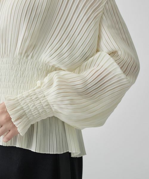 LANVIN COLLECTION / ランバン コレクション シャツ・ブラウス | シャーリングプリーツブラウス | 詳細5