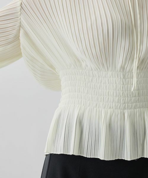 LANVIN COLLECTION / ランバン コレクション シャツ・ブラウス | シャーリングプリーツブラウス | 詳細6
