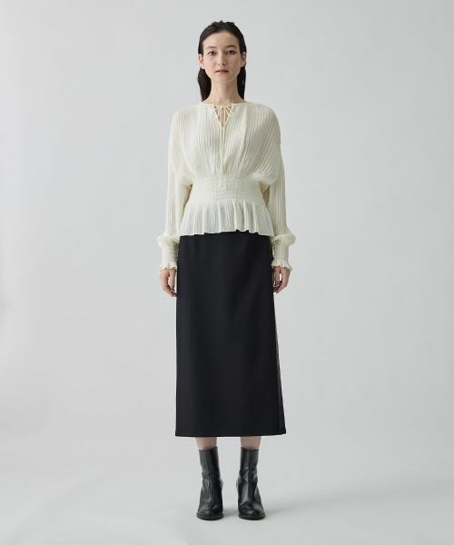 LANVIN COLLECTION / ランバン コレクション シャツ・ブラウス | シャーリングプリーツブラウス | 詳細7