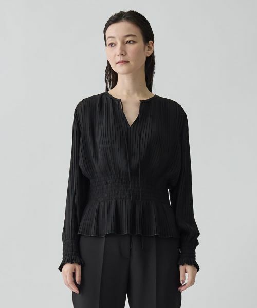 LANVIN COLLECTION / ランバン コレクション シャツ・ブラウス | シャーリングプリーツブラウス | 詳細8