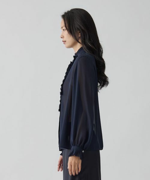LANVIN COLLECTION / ランバン コレクション シャツ・ブラウス | フリルシフォンブラウス | 詳細10