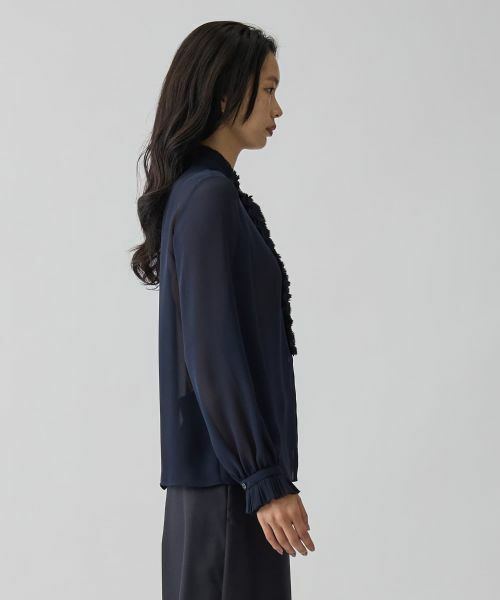 LANVIN COLLECTION / ランバン コレクション シャツ・ブラウス | フリルシフォンブラウス | 詳細12